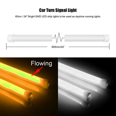Daytime Running Light Guide Light Strip: Dönmə işıqları
