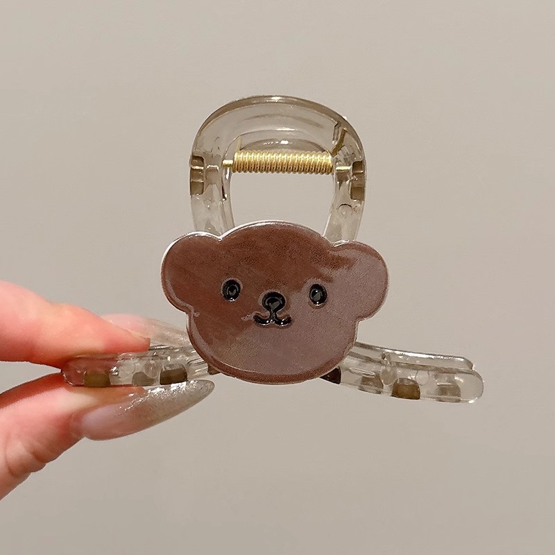 Horquilla de temperamento elegante francés, pinza de tiburón de acrílico para mujer, pinza de agarre grande, accesorios para el cabello, horquilla de sensación de alta calidad al por mayor