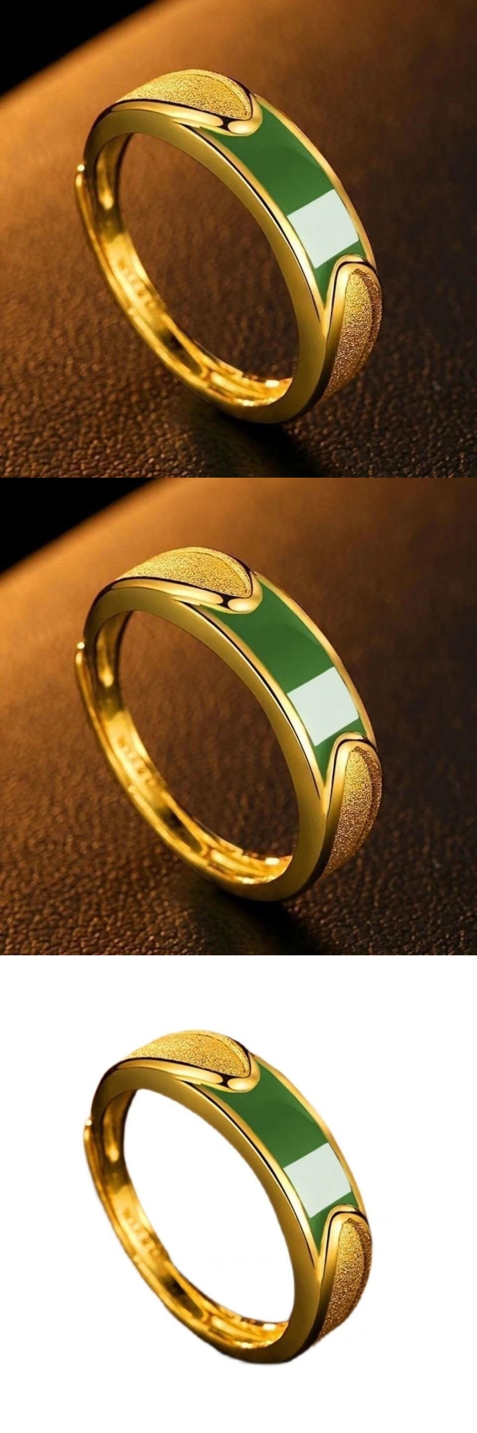 All Seasons Season Simple Style Geometric Copper Plating Men's Open Rings Men Band Rings