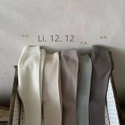 Summer and Autumn Wear Unisex Baby Korean Style Solid Color Outer Worn Tight Leggings for Newborns Elastic Baby Leggings