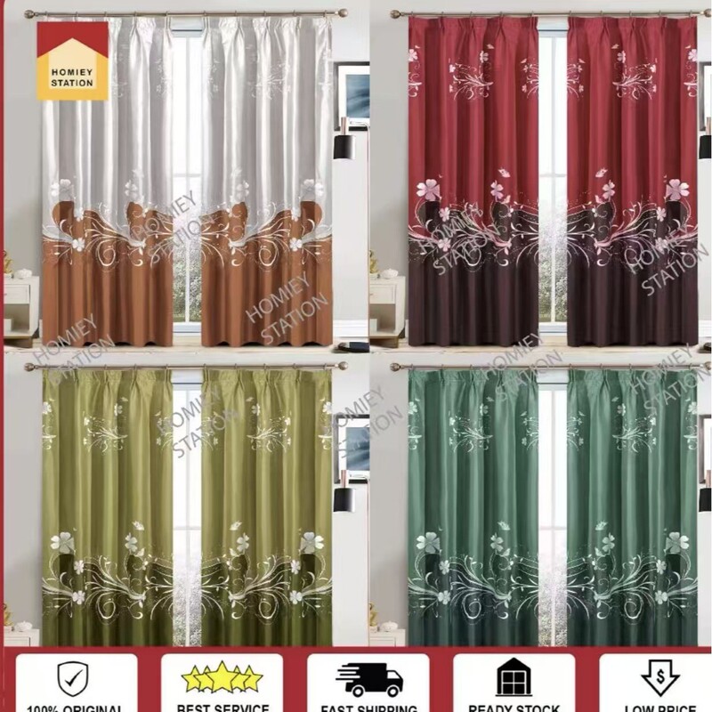 Curtain Set with Matching Patterns, Door Curtain, Partition Curtain, Complete Set for Windows, No-Drill Installation, New Model for Home Use, Full Blackout for Bedroom Curtain Set with Matching Patterns, Door Curtain, Partition Curtain, Complete Set for Windows, No-Drill Installation, New Model for Home Use, Full Blackout for Bedroom