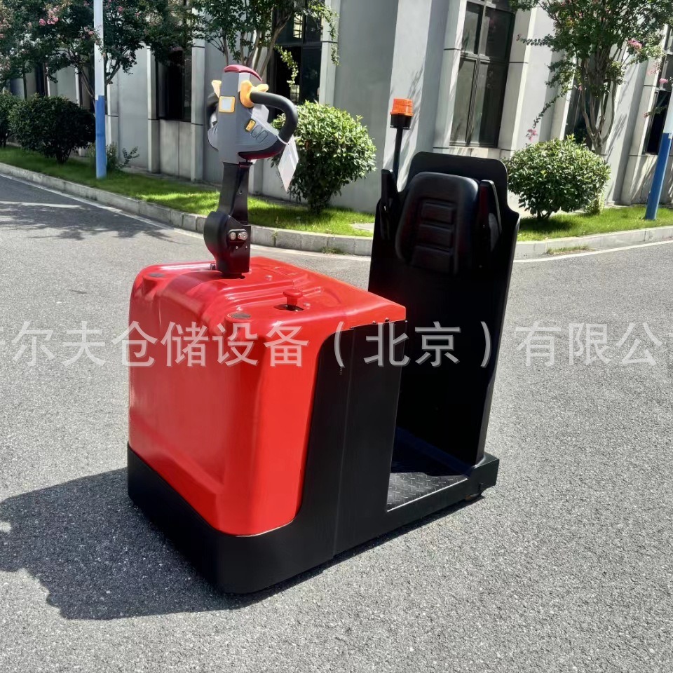 普尔夫2吨站驾式电动牵引车电动牵引车头拖头electric tractor