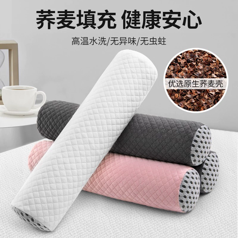 Подушка для шеи из гречневой шелухи, маленькая, для защиты шейного отдела позвоночника, одиночная цилиндрическая жесткая подушка для сна, подушка для защиты шеи