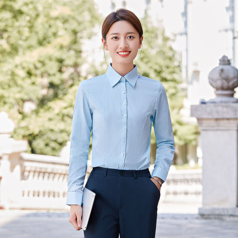 Post Short Sleeve Shirt Women's Professional suit China Post Summer Overalls with Long Sleeves