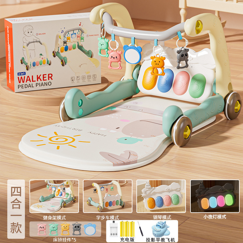 Piano pedal para bebés 0 - 1 años de edad caminante 3 meses 6 juguetes de regalo para recién nacidos 8