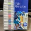 Acrylic, marker PVC, 80 colors