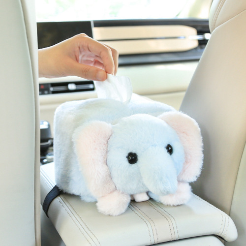 Car interior accessories, cartoon animal tissue box foot pad universal anti-slip waterproof car storage napkin