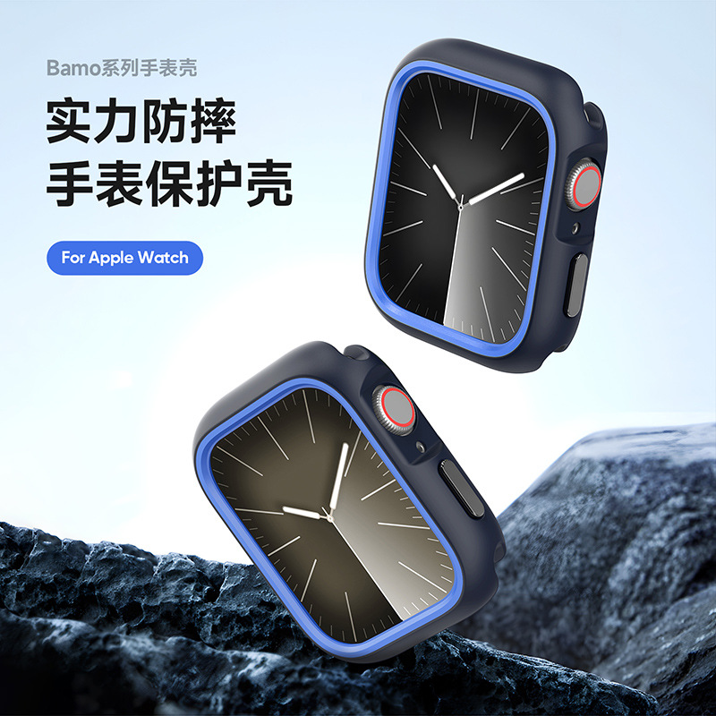 DUX適用蘋果手錶殼批發 iWatch98鏤空蘋果SE手錶護套TPU軟殼跨境