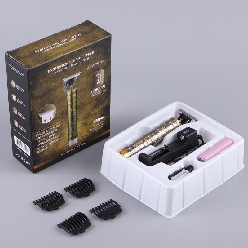 T9 Hair Clipper Oil Head Carving L Electric Clipper Barber Shop with Retro Hair Clipper Wholesale Bald Artifact Electric Clipper