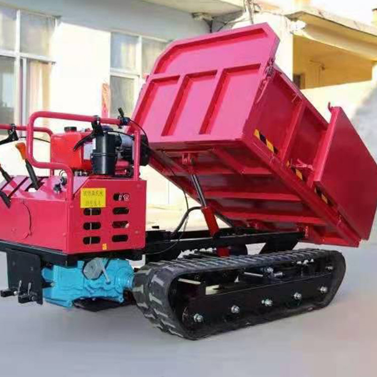 聚仁履带运输车农用工程自卸爬山车工程履带式搬运车