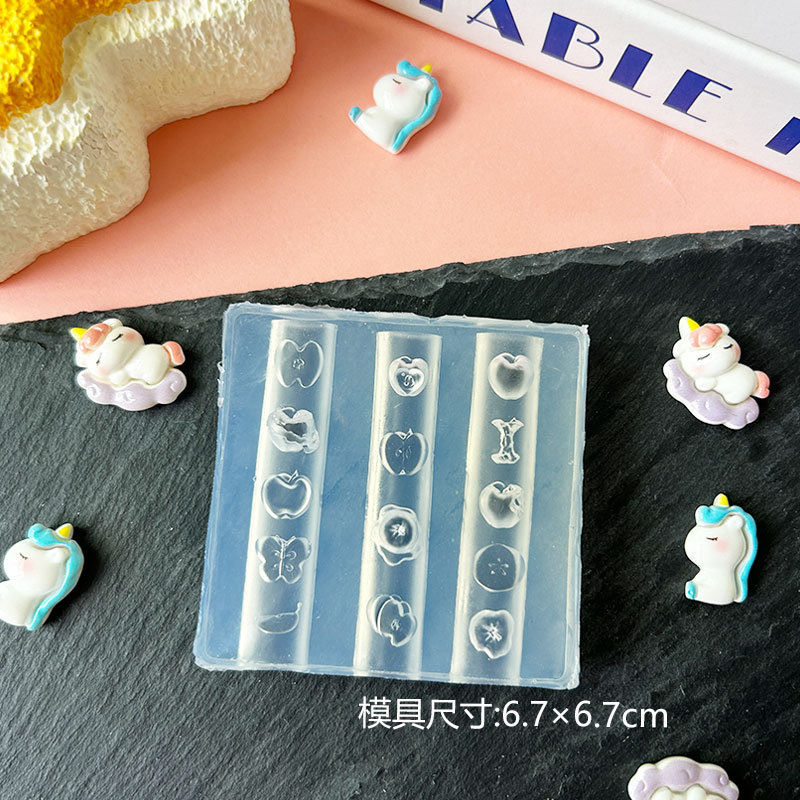 Molde de manicura amor arco en relieve flor ornamentos molde abrasivo alta permeabilidad estereoscópica DIY decoración molde de silicona