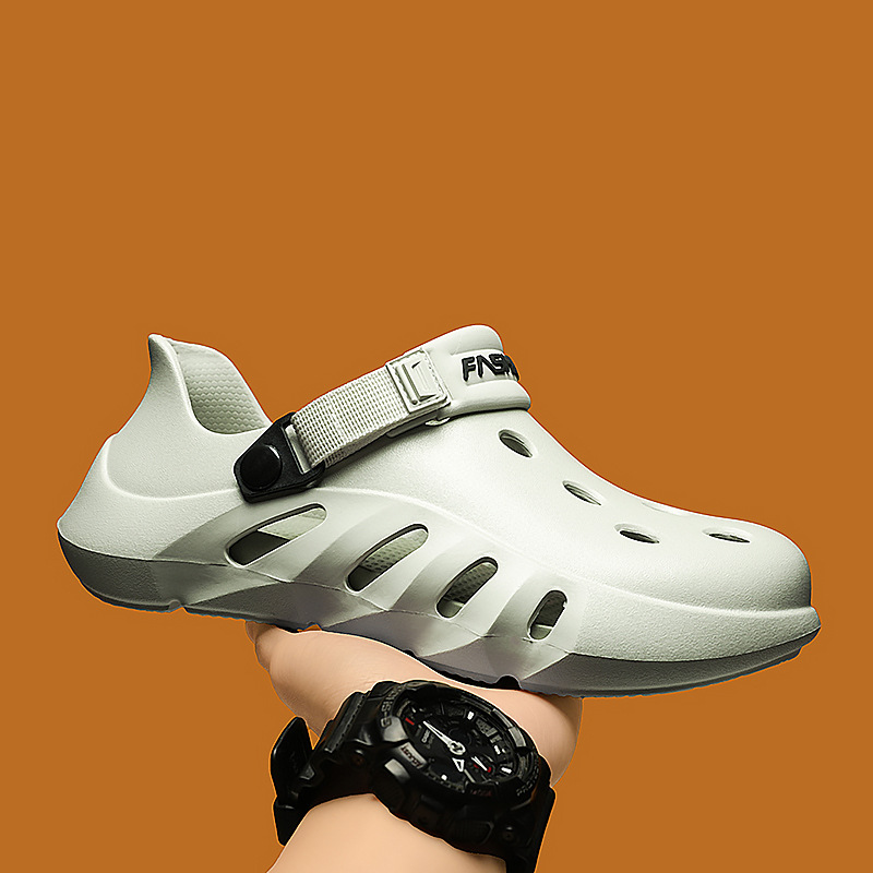 Summer Ew Model Of Clogs Wear, Trendy Outdoor Beach Sandals, Top Quality Sporty Casual Slip-On Closed-Back Driving Slippers For_voghion.com
