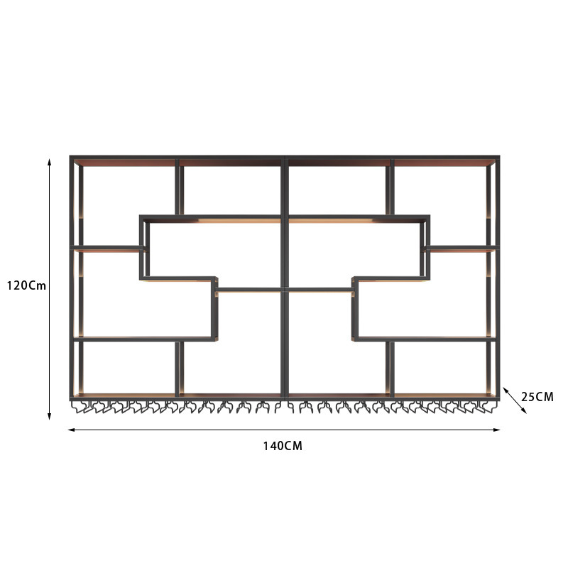 C 140*25*120 검정 (조명 포함)