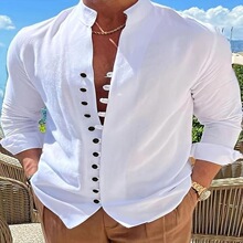 I 15586 Breathable Summer Linen Shirt ������� �羳ŷ��