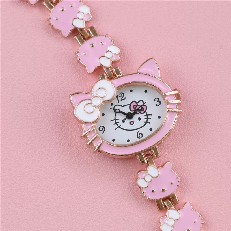 Hello Kitty, детские часы, мультяшные качественный браслет