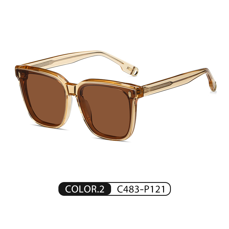 Regalo de marca Gafas de sol de hoja hechas a mano personalizadas Gafas de sol polarizadas con protección solar de montura completa Gafas de sol polarizadas PS6602