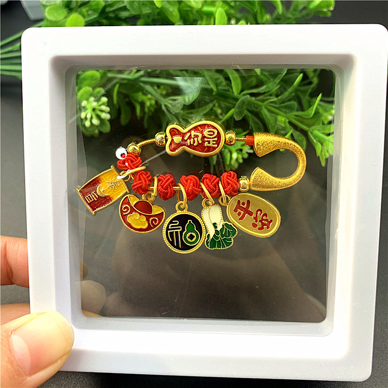 子供の驚き安全ピンの携帯ストラップ赤ちゃんの驚き防止レトロなアクセサリーのペンダント妊婦の平安ブローチ