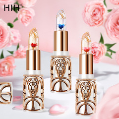 HIH Petal Jelly Color Changing Lipstick Gold Foil Moisturizing Transfer-Proof Temperature-Responsive One Thousand Faces, One Thousand Colors Silk Smooth Lipstick Engraved