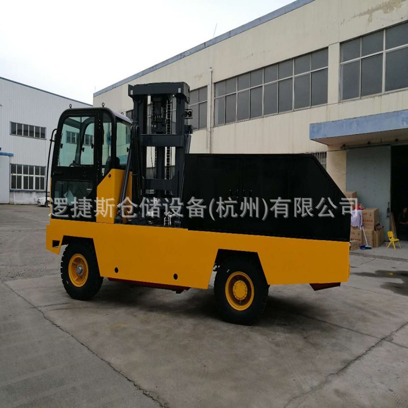 电动侧面叉车内燃窄巷通道侧面式叉车大吨位搬运叉长条货物管材