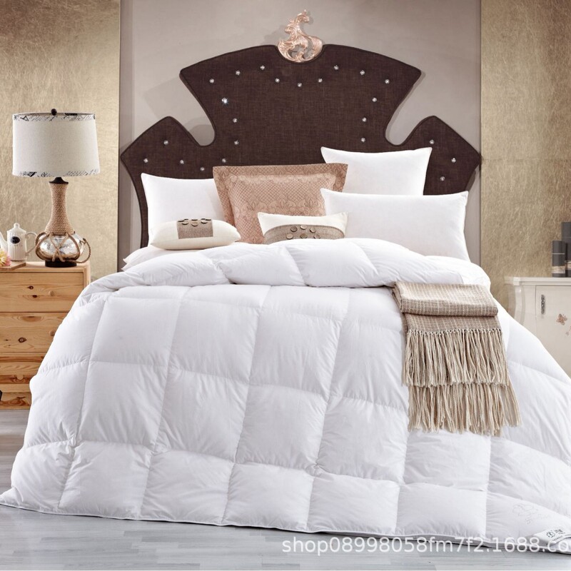 Hongrun Runrui Factory Directly Supplies Sam's Club Same-Origin 95% White Goose down Winter Quilt, All-Cotton Goose down Quilt, Autumn and Winter Goose down Quilt