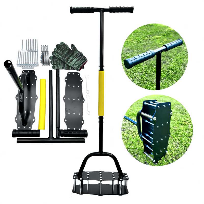 Lawn Spring Aerator, Soil Loosener, Garden Courtyard Loose Soil Puncher, Detachable Lawn Tool