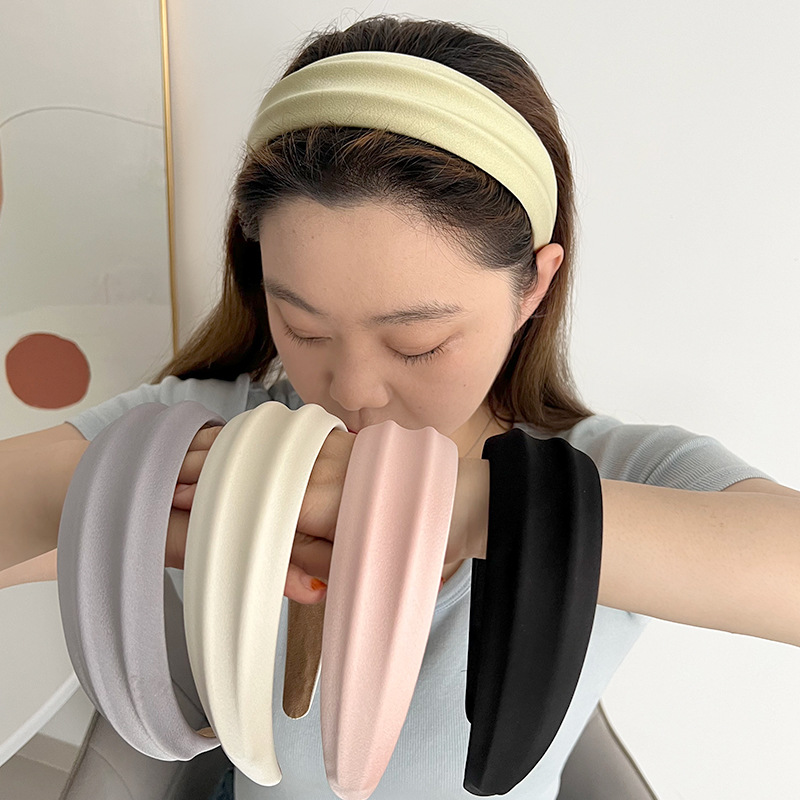 187g Weight Hair Band Hair Accessories Type Basic Simple Style Classic Style Women's Solid Color Cloth Hair Band