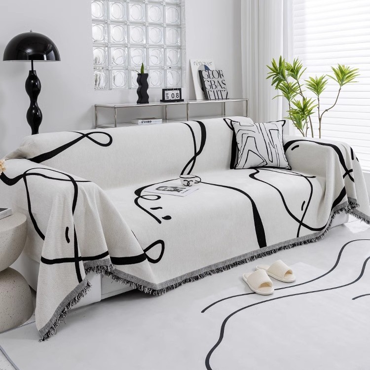 Cover de sofá de estilo artístico Four Seasons Universal 2025 nuevo chenil, una hoja completa que se puede cubrir