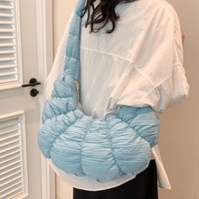 2024新款羽绒棉服包轻便百搭单肩腋下包大容量时尚手提斜挎托特包