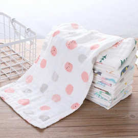 纯棉纱布毛巾儿童洗脸巾家用成人柔软吸水不毛面巾宝宝洗澡巾