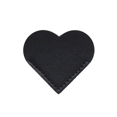 Leather Heart-Shaped Bookmark Mini Portable Gift Heart Bookmark Page Clip Book Corner Protection Cover with Custom Logo