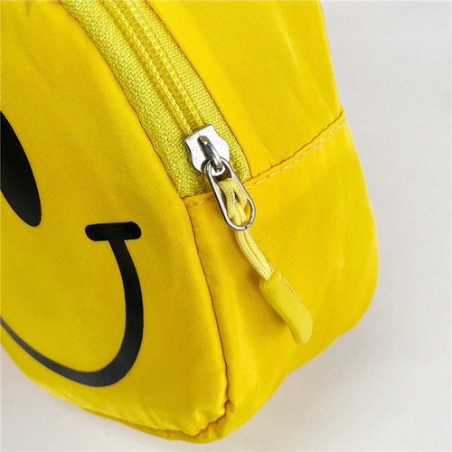 Children's Bags Smiley Face Crossbody Bag 2024 New Trendy Composite Fabric Chest Bag Kindergarten Baby Boys and Girls Backpack