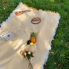 Picnic mat-yellow (high-quality cotton yarn)