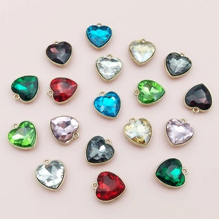 厂家直销心形合金配件吊坠 手作时尚项链手链爱心吊坠diy饰品材料