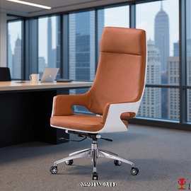 现代简约电脑椅皮质时尚洽谈办公会议椅家用轻奢北欧升降休闲转椅