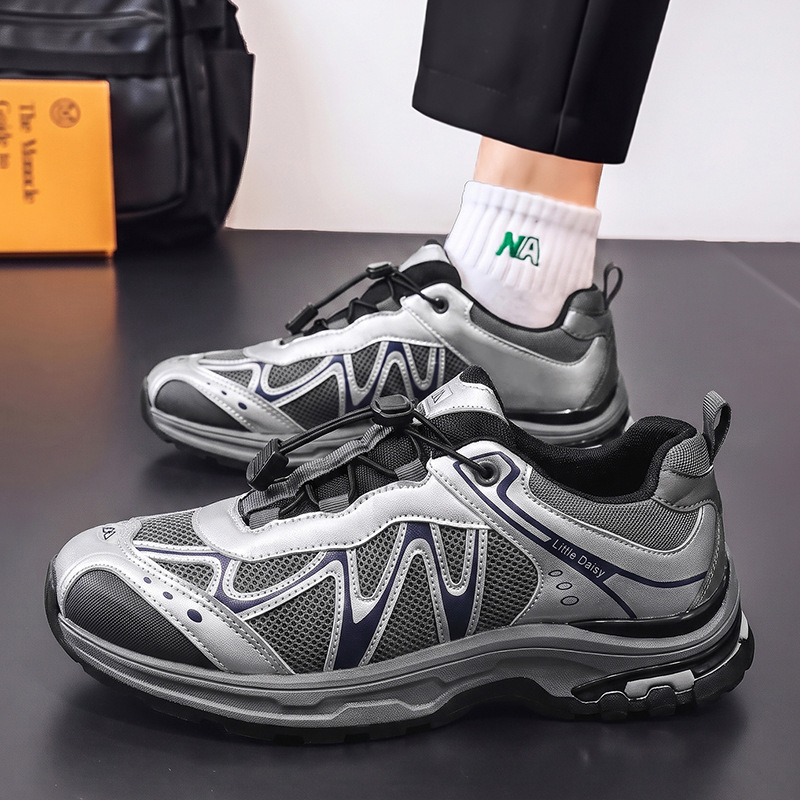 Outdoor Breathable Mesh Men's Shoes Autumn Non-Slip Wear-Resistant Sports Shoes Men's Casual Dad Shoes 2026 New Model