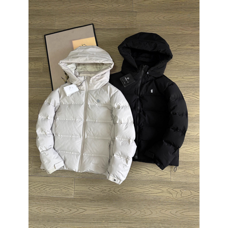 一件代发25年2棵树家 商务 户外防风防水加厚保暖拉链连帽长袖鹅