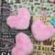 Cartoon Internet Red 8cm Imitation Bunny Fur Belt Rubber Band Plush Heart Clothing Bag Keychain Accessories Pendant