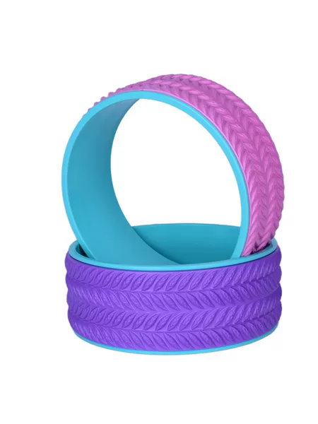 WENXIU Yoga Wheel Fitness Pilates Ring Back Shoulder Stretching Massage Roller Deep Muscle Relaxer