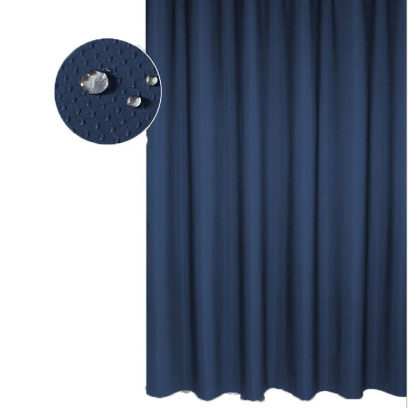 Pure color Curtain shower curtain, waterproof and mildew and thickening 190 grams
