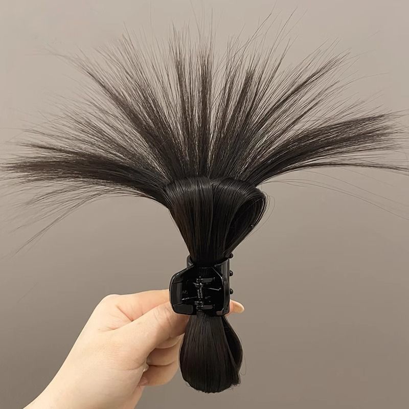 羽毛ダスター、羽根玉ヘアクリップ、新しいハーフタイヘアクリップ、ハイポニーテール、鶏の巣ヘアウィッグ、ホットガールヘッドギア卸売|undefined