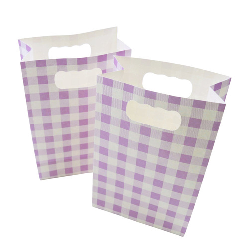 White Pink Blue Birthday Party Festival Christmas New Year Gift Gift Bag Paper Bag Small Handbag 6 Pieces