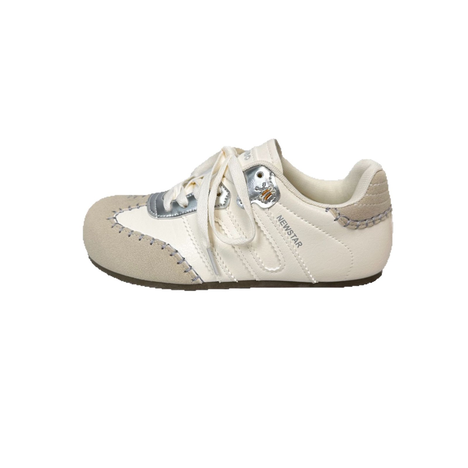 Yuanbo ins versión coreana de los nuevos zapatos blancos de entrenamiento alemán retro ligero para mujer 2025 estudiantes de primavera zapatos casuales planos en nombre del cabello image 6