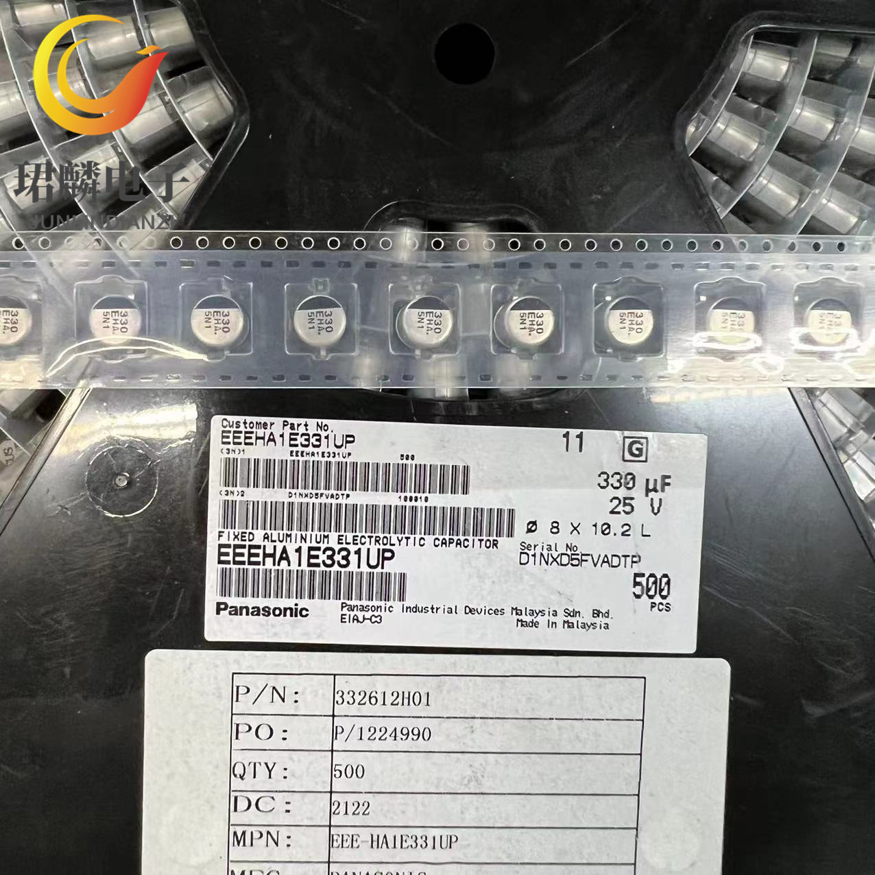 EEEHA1E331UP 松下贴片电容 25V330UF 8X10.2 原装现货 可直拍