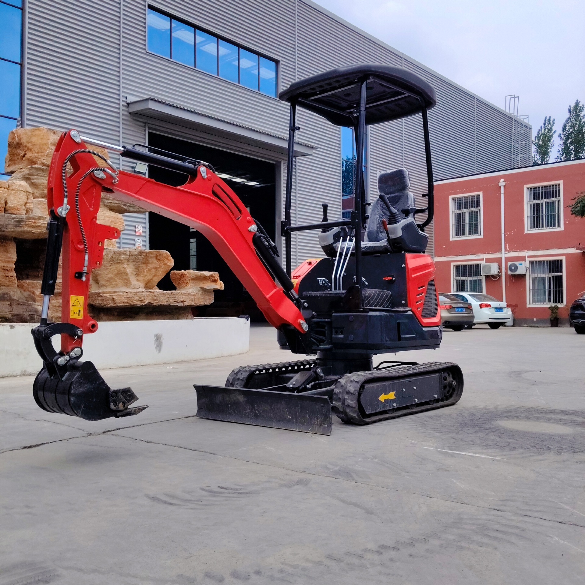 Excavadora de demolición de ingeniería, microexcavadora agrícola, gancho de ingeniería, excavadora pequeña de 1.8 toneladas