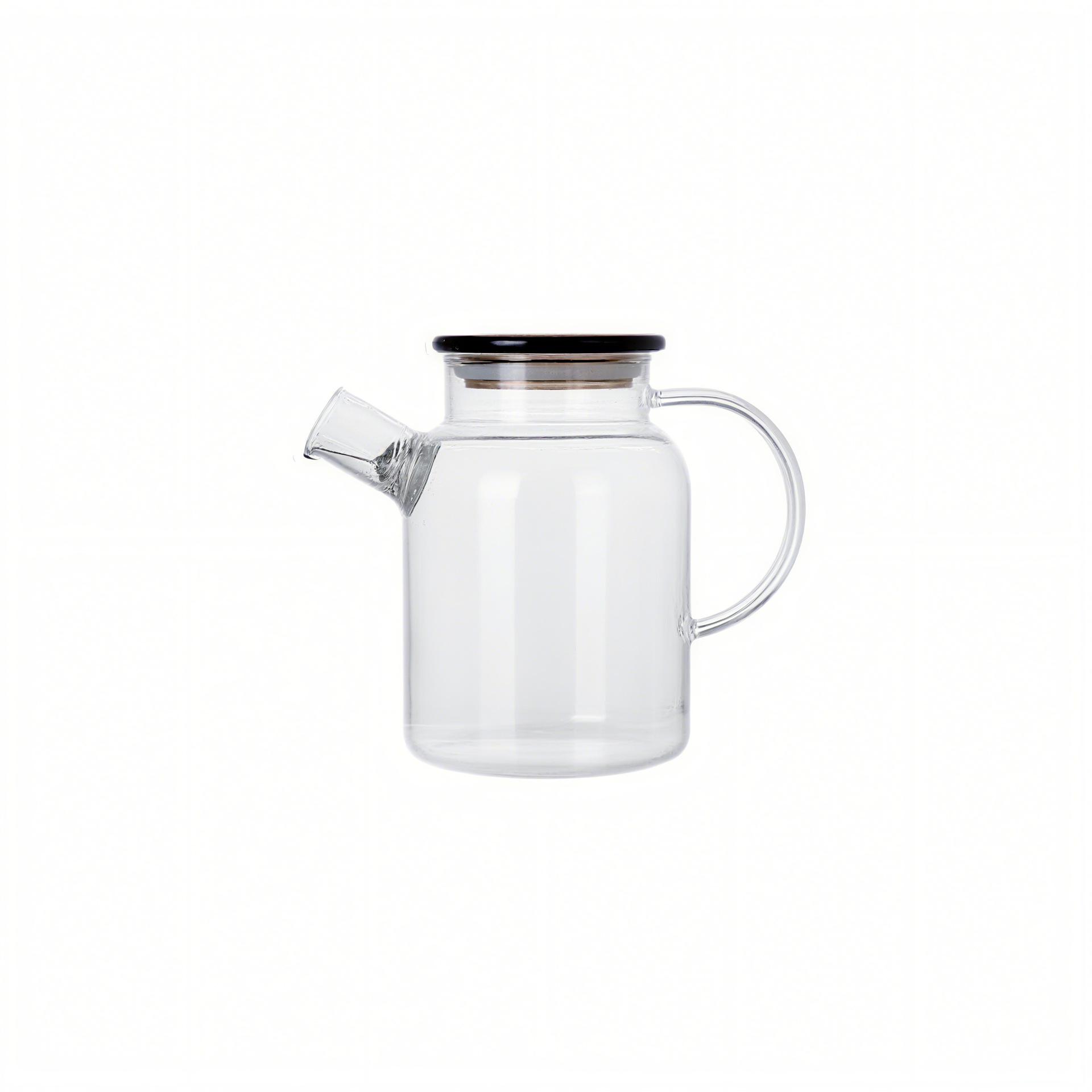 Europa de alta borosilicona resistente al calor tetera de agua caliente doméstica tetera de agua fría de vidrio se puede calentar tetera de té fría abierta tetera de jugo de fruta