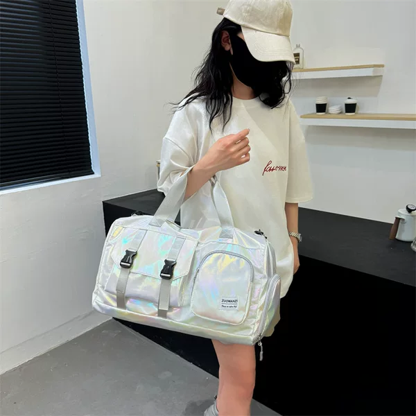 Large-Capacity Cross-Body Storage Bag, Travel Bag, Colorful Bag, Fitness Bag, Sports Bag, Large-Capacity Bag, Independent Shoe Compartment Bag
