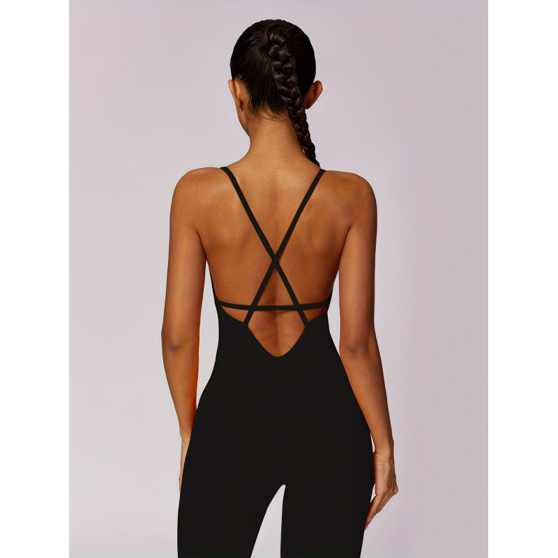 2026 Autumn and Winter Cross-Border Export New European and American Women's Pure Color Polyamide High Elastic Compression Pants