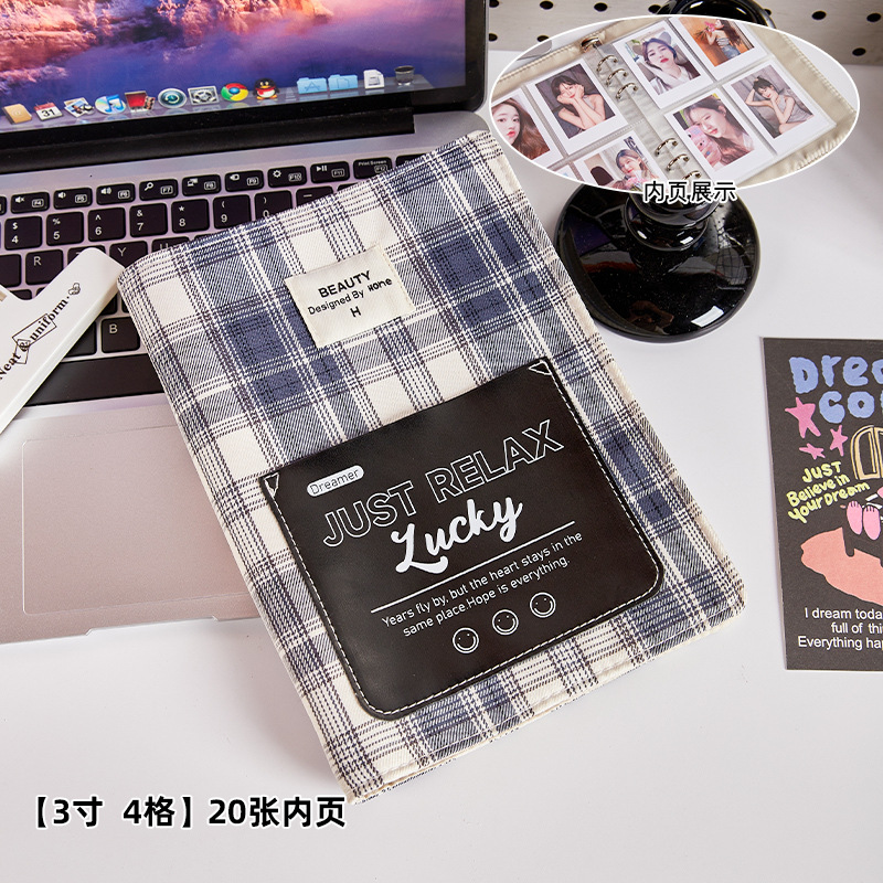 Tarjetas de tela coreana de 3 pulgadas de folga en un libro de tarjetas de alto valor de la cara, cuatro álbumes de fotos de chicas Gong Ge