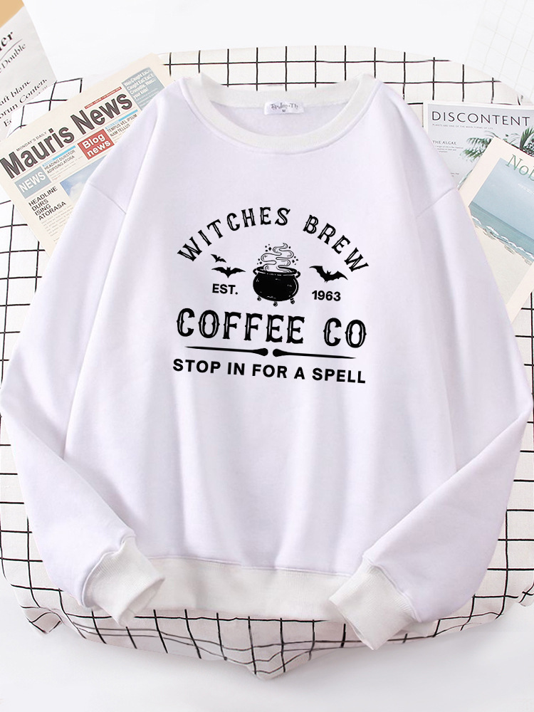 Witches Brew Coffee Letter Printing Simple Solid Color Lette