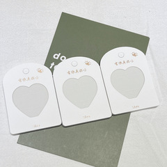 加厚海綿戒指卡片一對裝特種紙材質LOGO燙金Silver銀飾品包裝卡紙